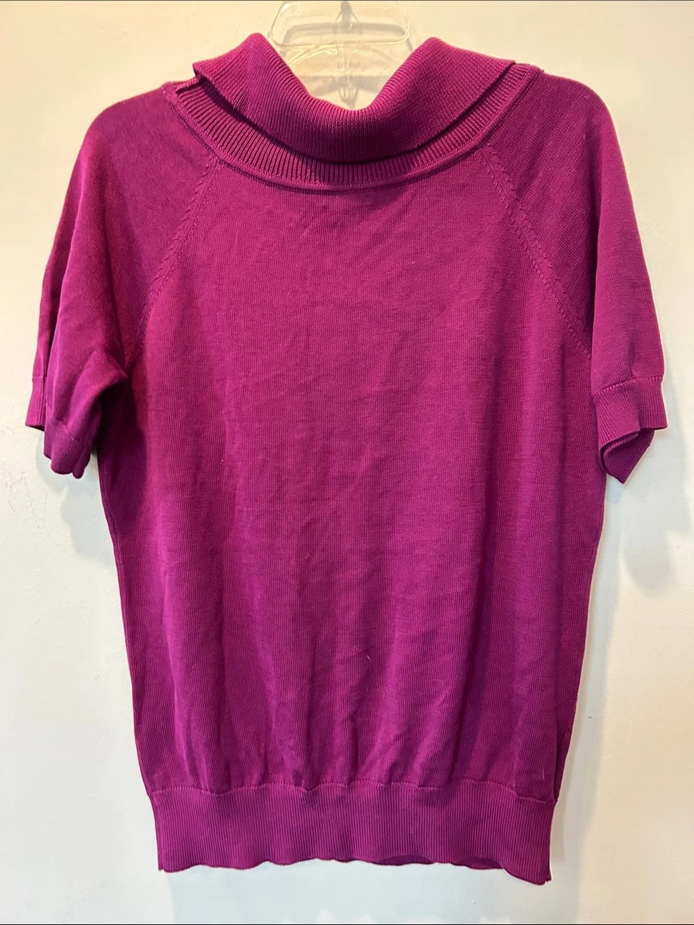 Ann Taylor Bright Fuchsia Cowl Neck Sweater